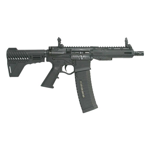 ATI Alpha Maxx HGA 5.56 7.5" Poly 7" M-LOK 60rd Pistol w/ Flip Up Sights & Brace - Black