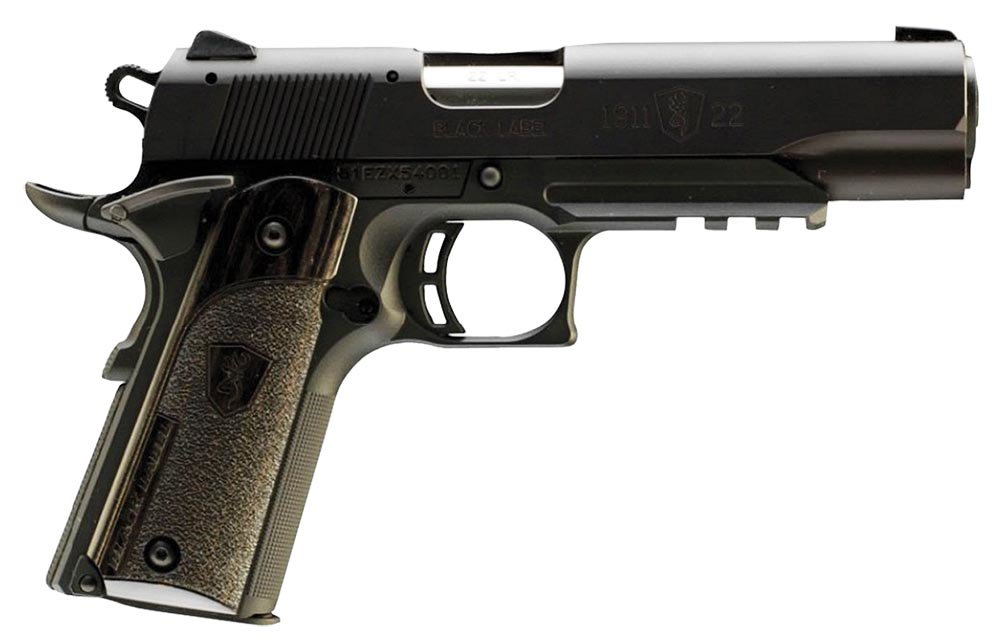 Browning 1911-22 Black Label 22Lr 4.25" 10Rd Pistol - Black  Laminated Grips