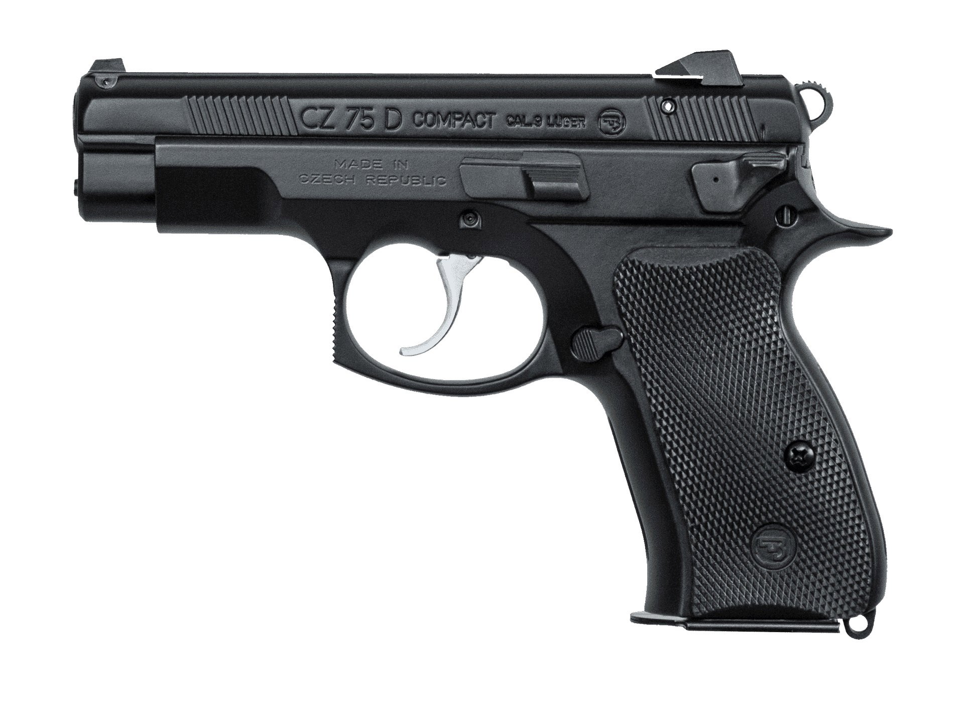 CZ USA 75 D PCR Compact 9mm 3.8" 14rd Aemi-Auto Pistol - Black-img-0