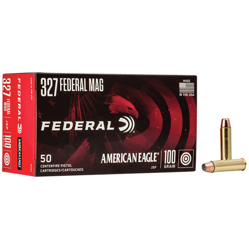 FEDERAL AMMO American Eagle 327 Federal Magnum 100gr Soft Point Brass Ammunition | 50 Rounds