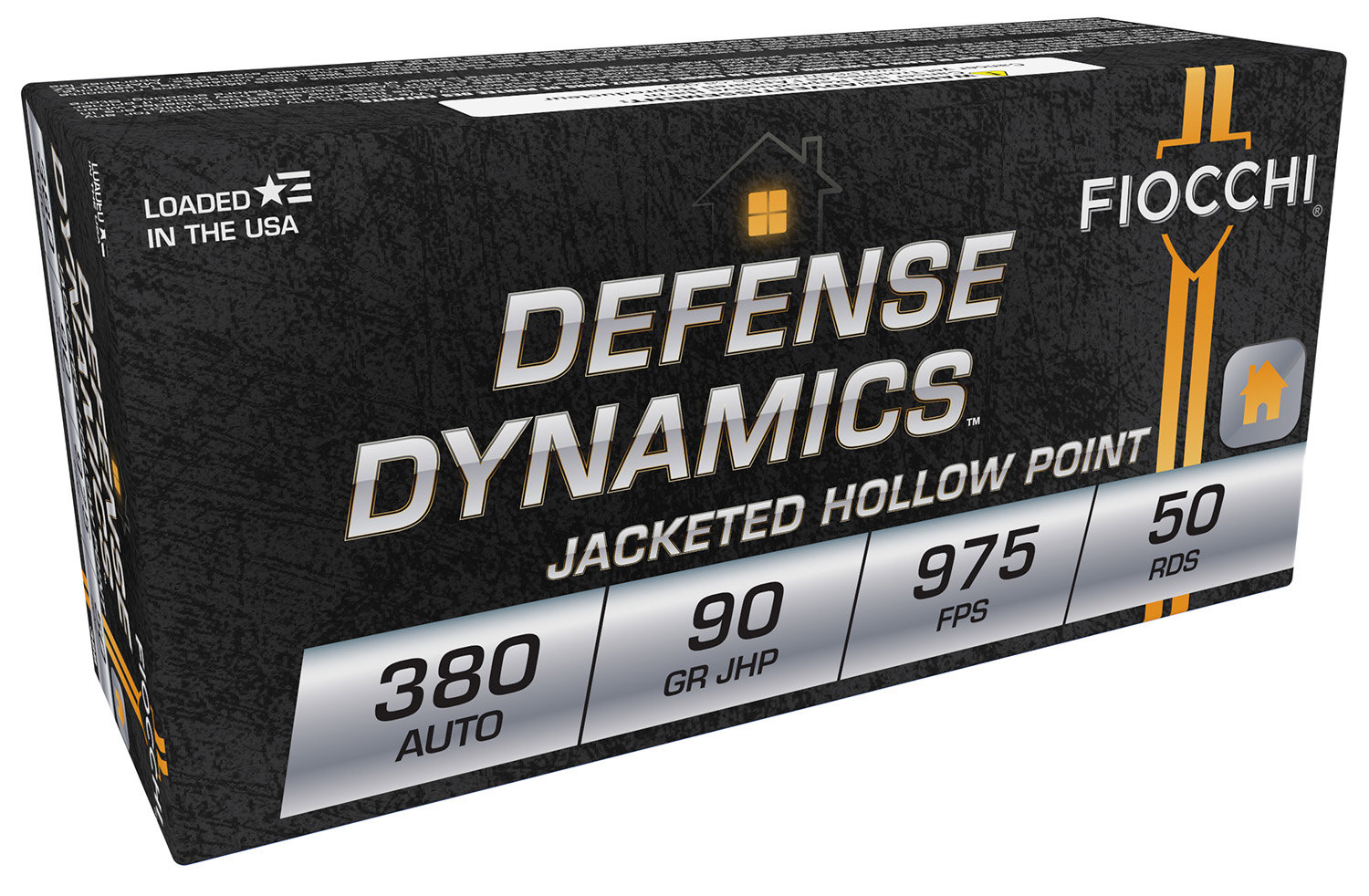 FIOCCHI Defense Dynamics 380 ACP 90 gr Jacket Hollow Point Ammunition ...