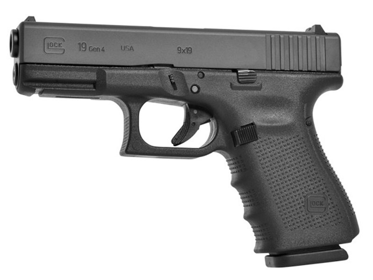 グロック19gen4 GLOCK 19 Gen4 9mm 4ʺ 15rd - Black w/ Fixed Sights | KYGUNCO
