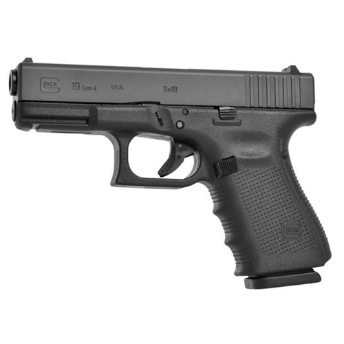 GLOCK G19 9mm 4" 15rd - Black w/ Fixed Sights