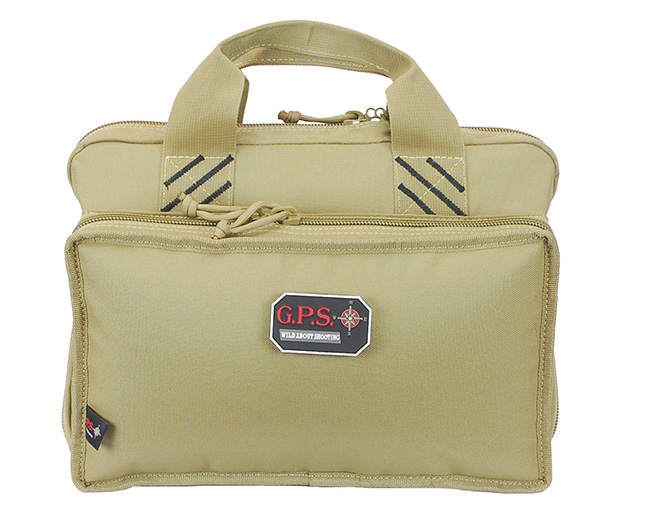 GPS Quad Pistol Range Bag Tan KYGUNCO
