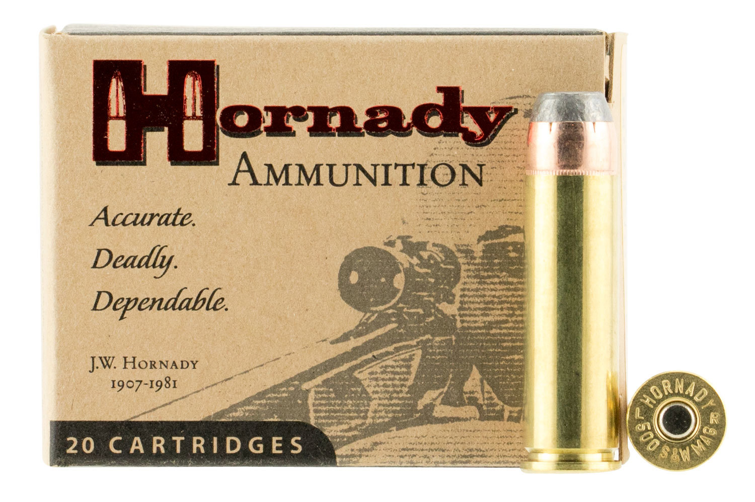 HORNADY 500 SW 500Gr FP XTP Custom 20pk Ammo | KYGUNCO