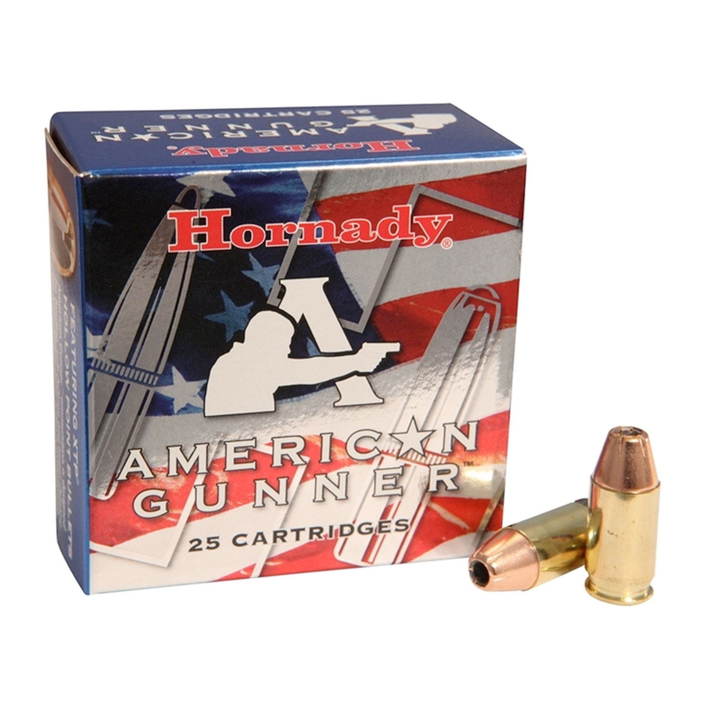 HORNADY American Gunner 40 S&W 180Gr XTP Hollow Point Ammunition | 25 ...