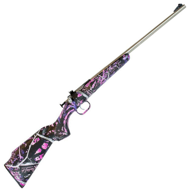 KEYSTONE Crickett 22LR 16.1" Bolt Rifle - Muddy Girl / Stainless-img-0