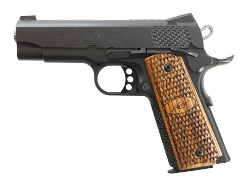 KIMBER Pro Raptor II 1911 45ACP 4" 8rd Pistol - Black w/ Zebrawood Grips-img-0