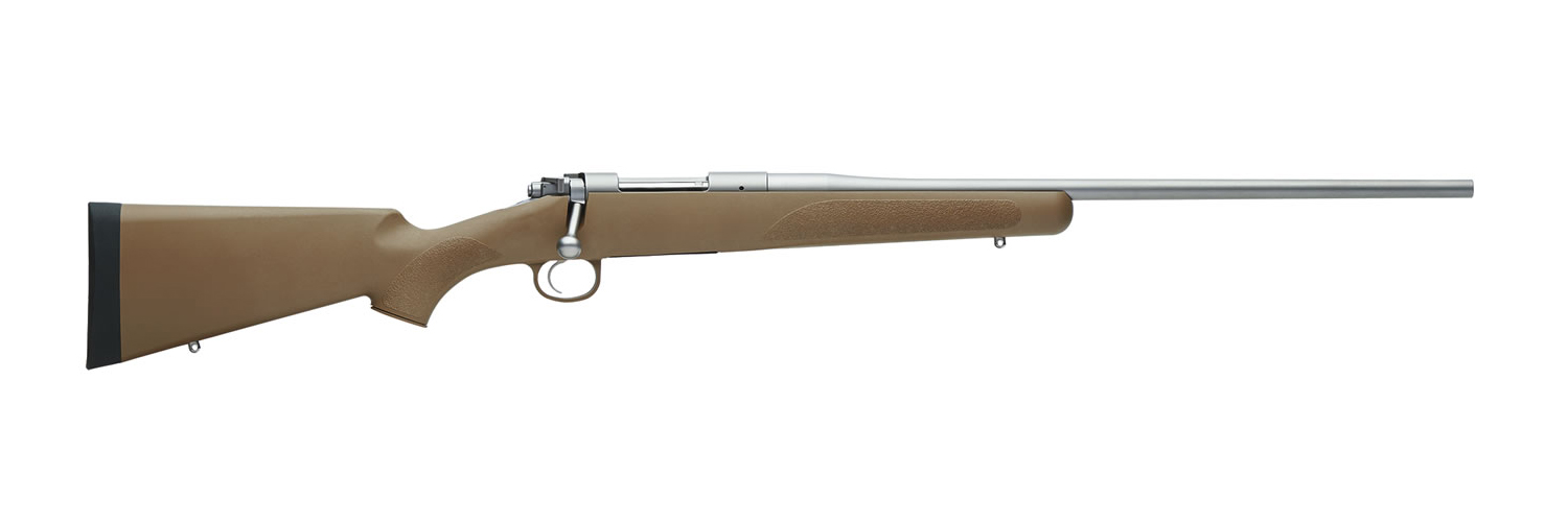 KIMBER Hunter 84M 6.5 Creedmoor 22" 3rd Bolt Rifle - Tan / Stainless-img-0