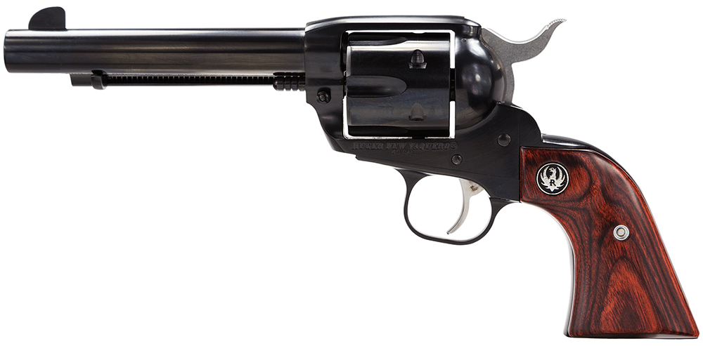 RUGER Vaquero 45 LC 5.5" 6rd Revolver - Black / Wood Grips-img-0