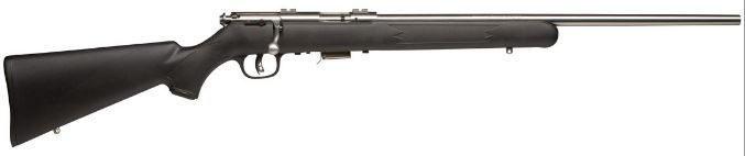 SAVAGE ARMS Mark II FSS 22LR 21" 10rd Bolt Rifle - Stainless / Black-img-0