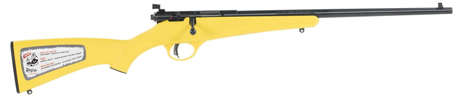 SAVAGE ARMS Rascal 22 LR 16.1" Bolt Rifle - Yellow / Black-img-0