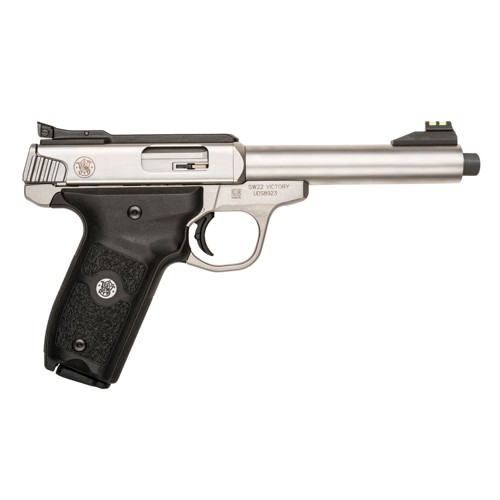 SMITH  WESSON VICTORY 22LR 55 10rd Pistol w Threaded Barrel  Stainless