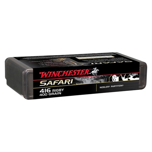 WINCHESTER Safari 416 RIGBY 400Gr Nosler Partition Soft Point Ammunition | 20 Rounds