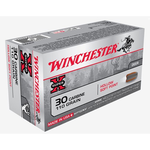 WINCHESTER 30 Carbine 110Grain Hollow Soft Point 50rd