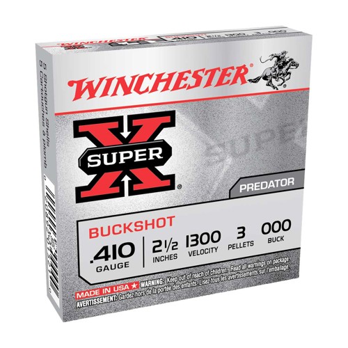 WINCHESTER 410Ga SuperX BuckShot 2-1/2" 000-Buck 5rd