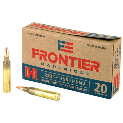 HORNADY Frontier 223 Rem 55gr Full Metal Jacket Ammunition | 20 Rounds