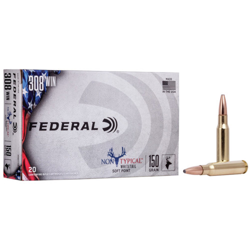 FEDERAL AMMO 308 Win 150Gr Non TypiCal Soft Point Federal 20pk