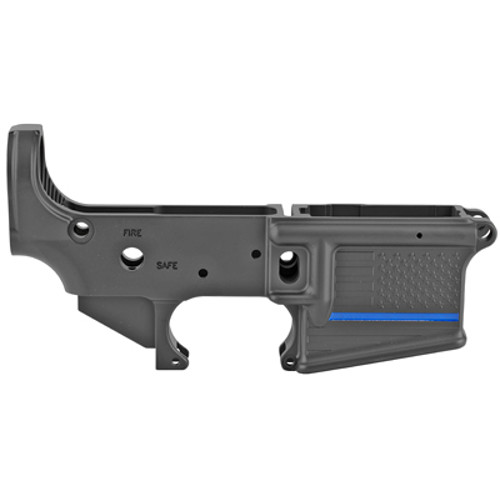 SPIKES TACTICAL Thin Blue Line Stripped Lower