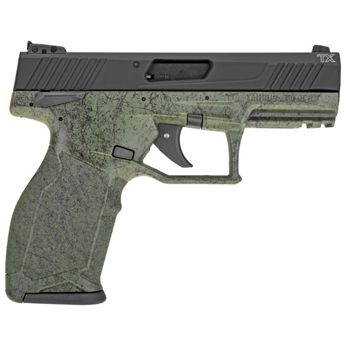 TAURUS TX22 22LR 4.1" 16rd Pistol - Black / Green Splatter