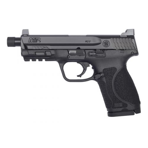 SMITH & WESSON M&P M2.0 Compact 9mm 4.6" 10rd Pistol w/ Threaded Barrel - Black