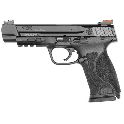 SMITH  WESSON PC MP9 M20 Barrel Pro Series 9mm 5 17rd Pistol w Fiber Optic Sights  Black