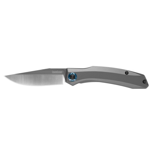 KERSHAW KNIVES Highball Folding Knife 2.8" Clip Point Blade w/ Grey PVD Stainless Steel Handles