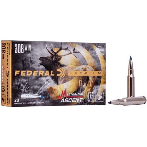 FEDERAL AMMO 308 Win 175Gr Terminal Ascent - 20rd