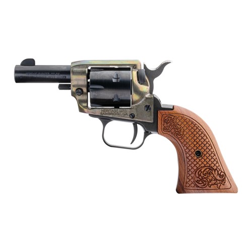 Heritage Barkeep 2.68" 22LR 6rd Custom Scroll Wood Grip