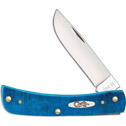 CASE Sawcut Jig Sod Buster Jr 3.63" Pocket Knife - Caribbean Blue Bone