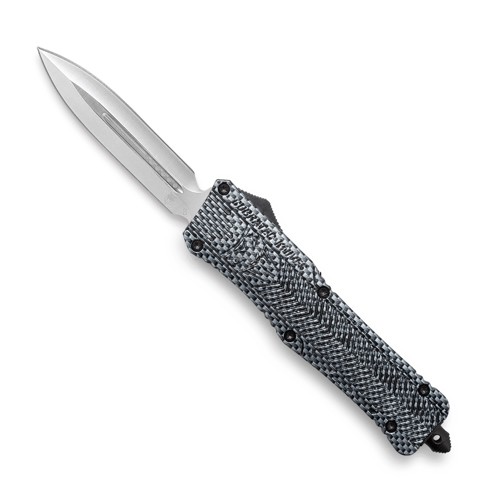 COBRATEC Large CTK-1 Carbon Fiber Wrap 3.75" D2 Steel Dagger Blade Knife