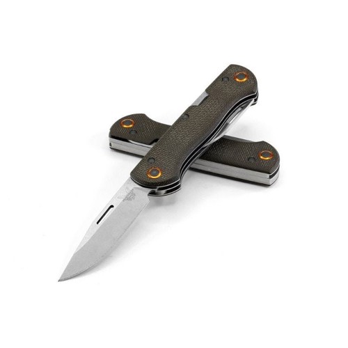 BENCHMADE Weekender Folding Knife 2.97" Clip Point Blade + Grey G10 Handles