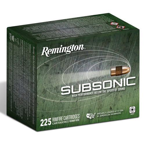 REMINGTON 22 LR Subsonic 40Gr Copper Plated HP 225rd