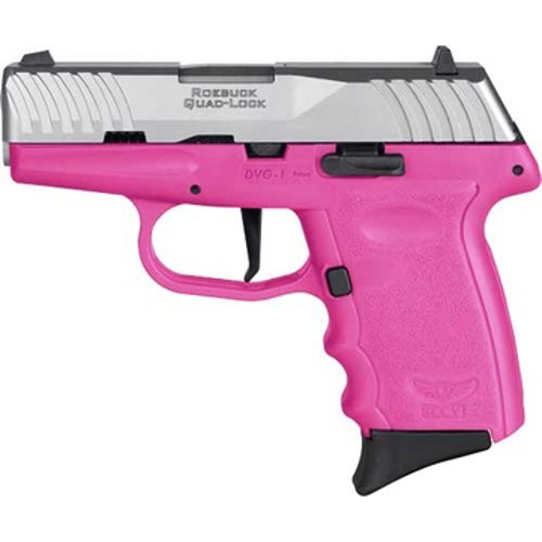 SCCY DVG1 9mm 31 10rd Pistol  Pink  Stainless