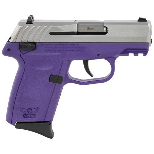 SCCY CPX1TT G3 9mm 10rd SemiAuto Pistol w Manual Safety  Stainless  Purple