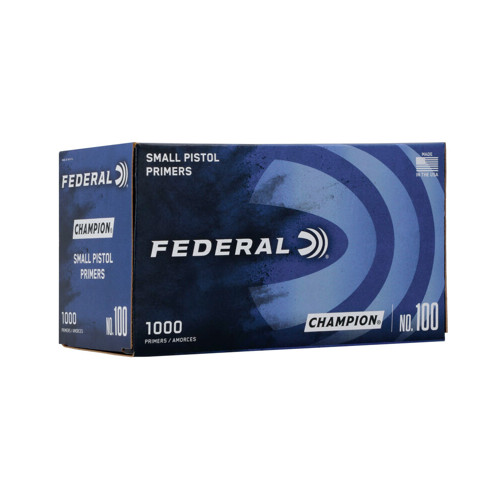 FEDERAL AMMO Small Pistol Primers No. 100 Champion 5000rd Case