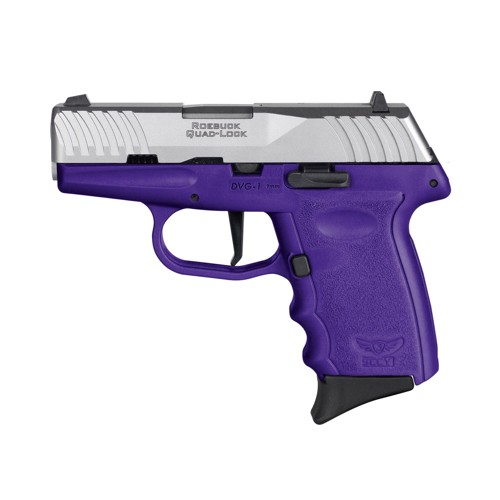 SCCY INDUSTRIES DVG1 9mm 31 10rd Pistol  Stainless  Purple