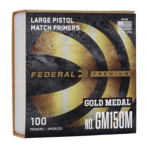 FEDERAL AMMO Large Pistol Match Primer Gold Medal 5000rd