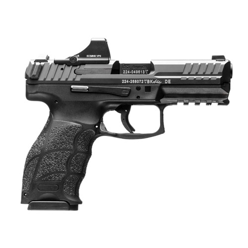 HK VP9 9mm 409 17rd Pistol w Holosun Super Green Package  Black
