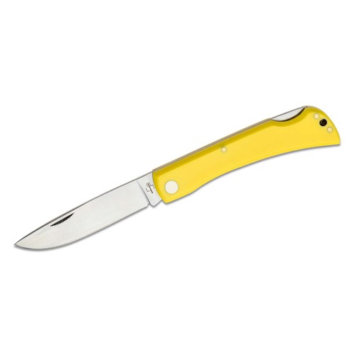 BOKER PLUS Rangebuster 2.0 Folding Knife 3.5" Drop Point Blade - Yellow Polymer Handles