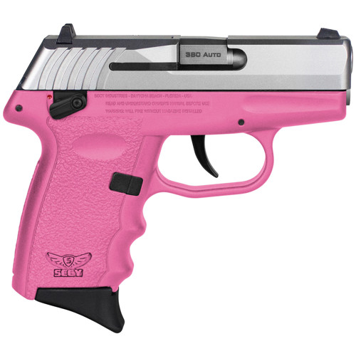 SCCY INDUSTRIES CPX4 380 ACP 296 10rd Pistol  Pink  Stainless Steel