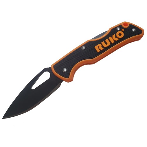 RUKO Blaze Orange 2.5"  Drop Point Folding Blade Pocket Knife