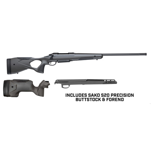 SAKO S20 Hunter 30-06 Springfield 24.3" 5rd Bolt Rifle w/ Threaded Barrel + S20 Precision Stock & Fo