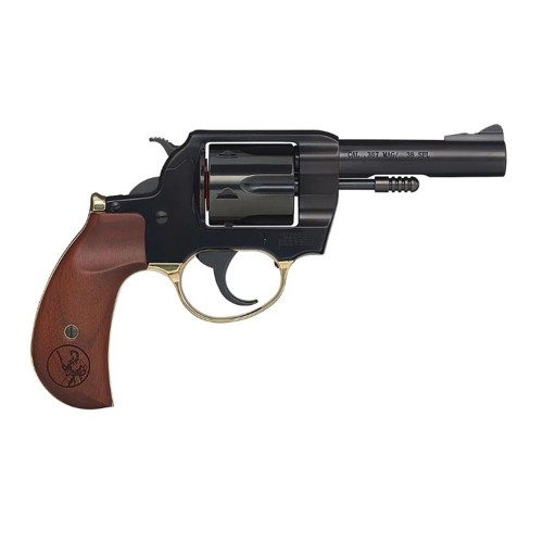 HENRY Big Boy Revolver 357 Mag/38 Spl 4" 6rd Revolver w/ Birdshead Walnut Grip - Black