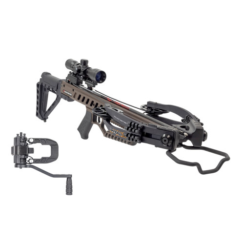 KILLER INSTINCT Vital X 405 FPS Crossbow Package with Compact DSC Crank Narrow Sled