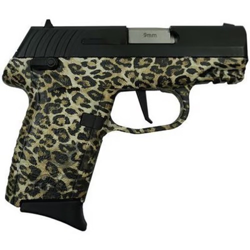 SCCY INDUSTRIES CPX1 9mm 31 10rd Pistol  Black Slide w Leopard Frame