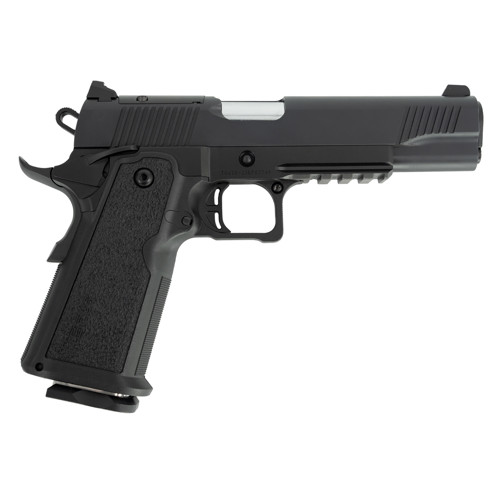 TISAS 1911 Duty Double Stack 9mm 5" 17rd Optics Ready Pistol w/ Front Serrations | Black