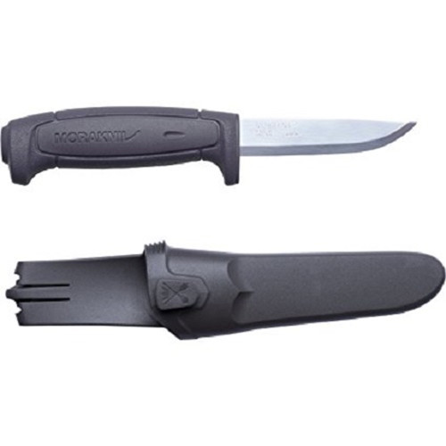 MORAKNIV Basic 511 3.5" Fixed Blade Knife | Black + Plastic Sheath