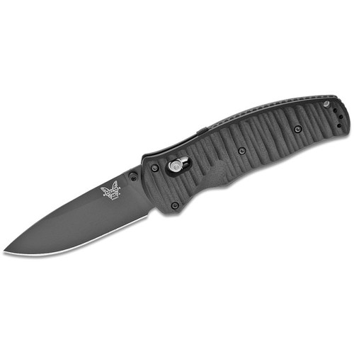 BENCHMADE Volli AXIS Assisted Folding Knife 3.26" Drop Point Blade w/ Black G10 Handles