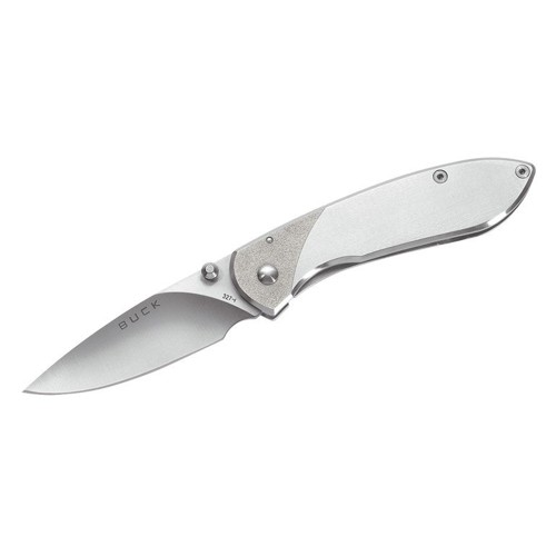 BUCK KNIVES Nobleman 2-5/8" Drop Point Satin Blade SS Handle